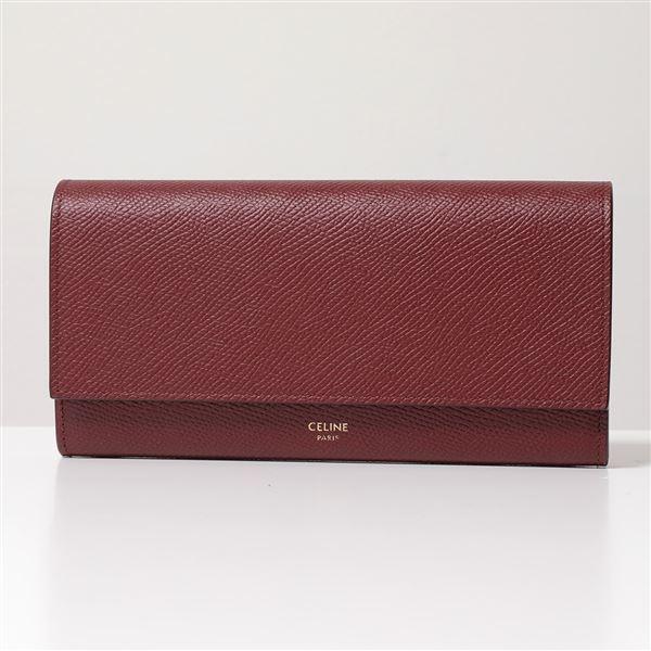 CELINE セリーヌ 二つ折り長財布 Large Flap Wallet 10B563BEL.28LB レディース レザー Light-Burgundy｜s-musee