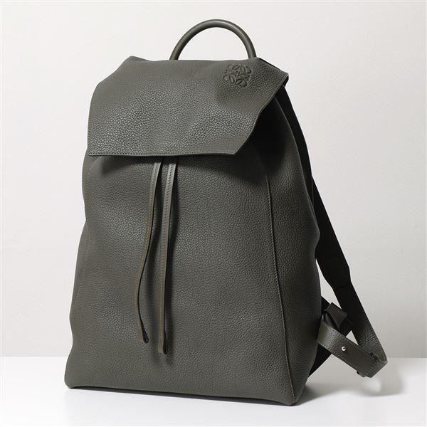 Loewe ロエベ ドローストリング バックパック Drawstring Backpack B871j17x02 メンズ ドローストリング 3969 Dark Kha バックパック リュック レザー 3969 Dark Kha Musee アナグラム インポートセレクト 鞄