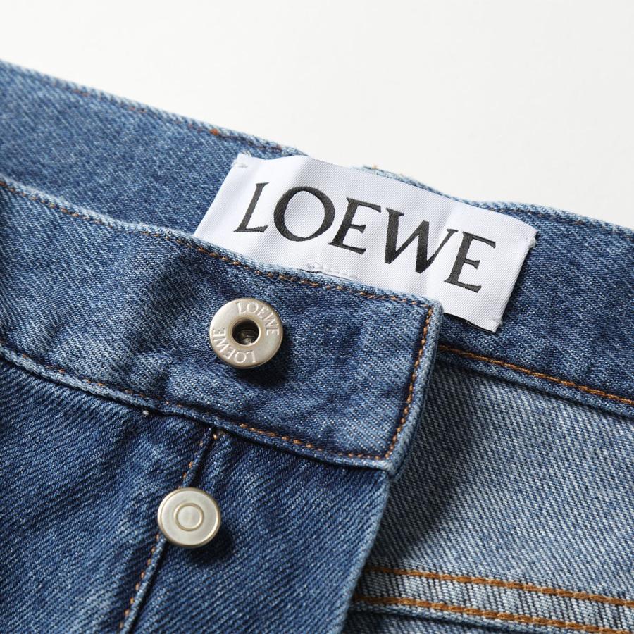 LOEWE ロエベ ジーンズ デニム H526Y04W45 メンズ テーパード ボタンフライ パンツ Gパン アナグラム 5140/LIGHT-BL｜s-musee｜11