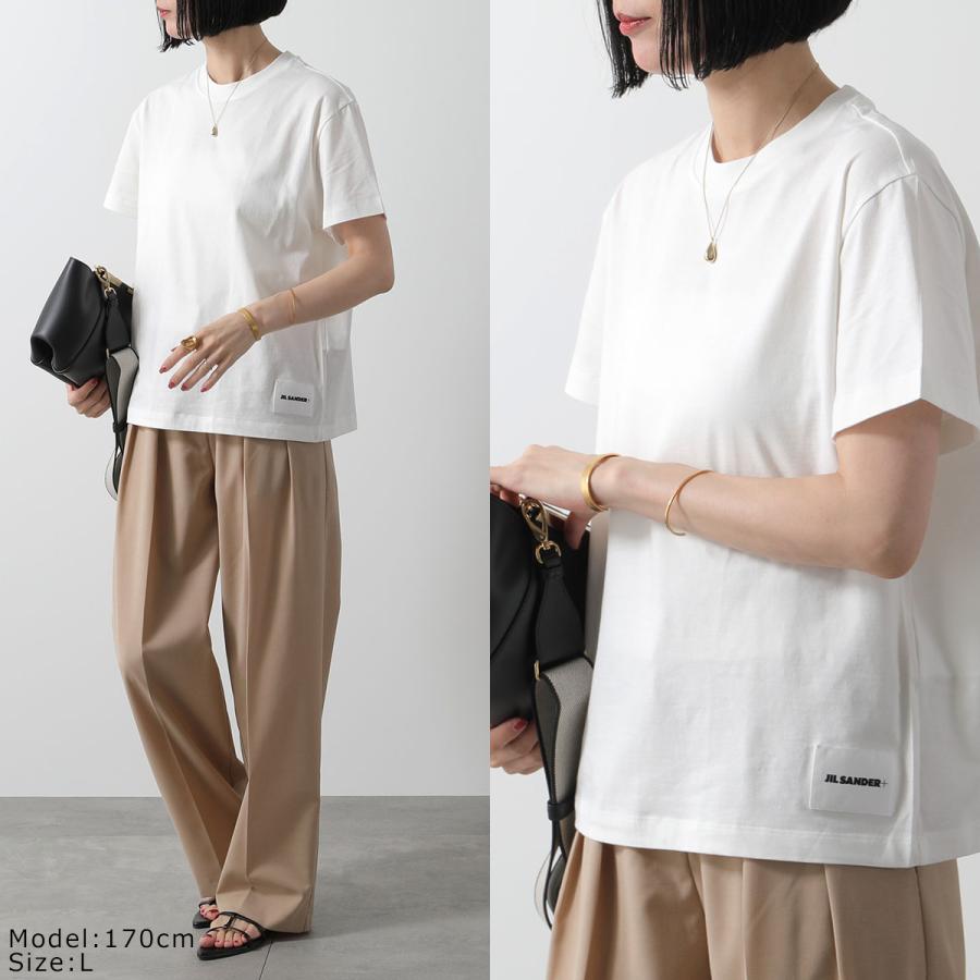 ジルサンダープラス j40gc0001 ロゴラベルクルーネック半袖Tシャツ XL JIL SANDER（ジルサンダー） JIL SANDER+ プラス Tシャツ 【3枚組