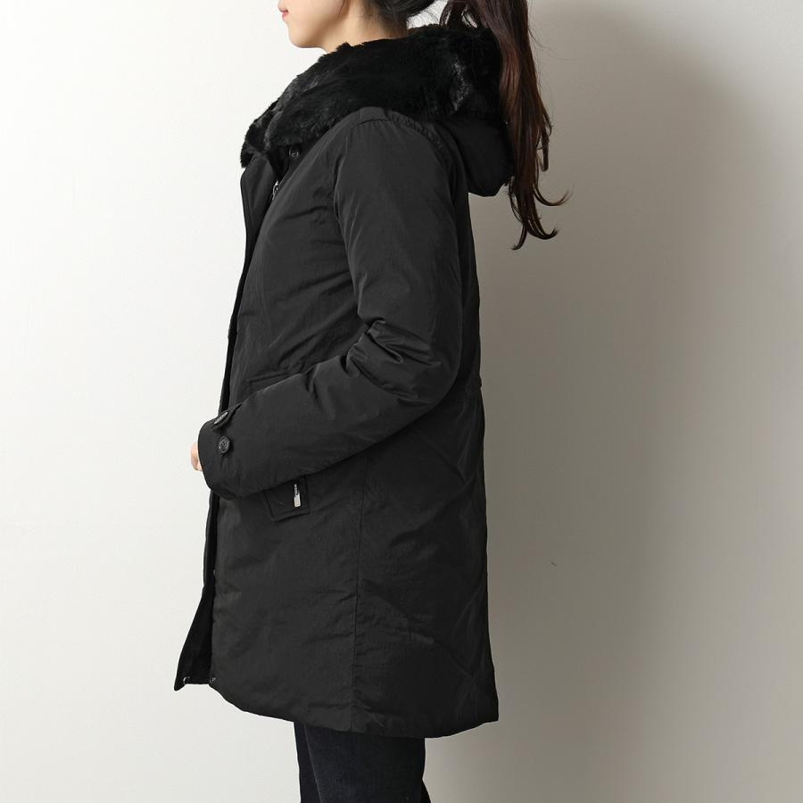 WOOLRICH KIDS ウールリッチ キッズ ダウンジャケット LITERARY SLEEK PARKA CFWKOU0232FR UT2709  レディース エコファー フーテッド コート 100/BLACK