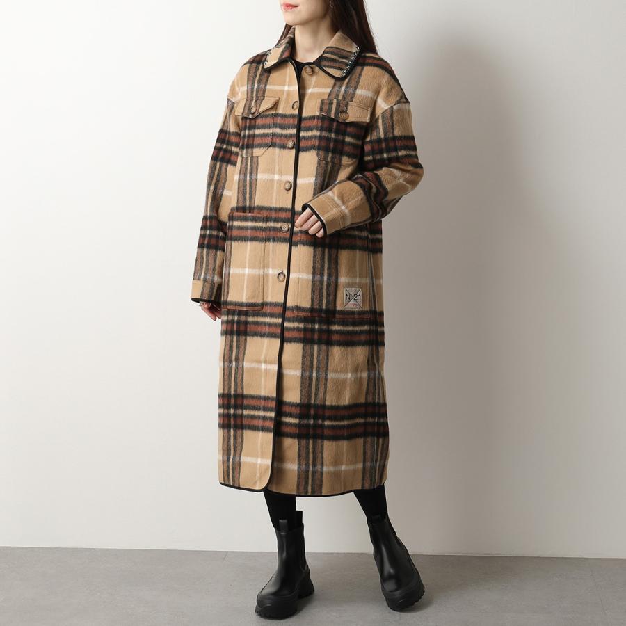 N°21 KIDS ヌメロヴェントゥーノ キッズ シャツコート N21151 N0158  