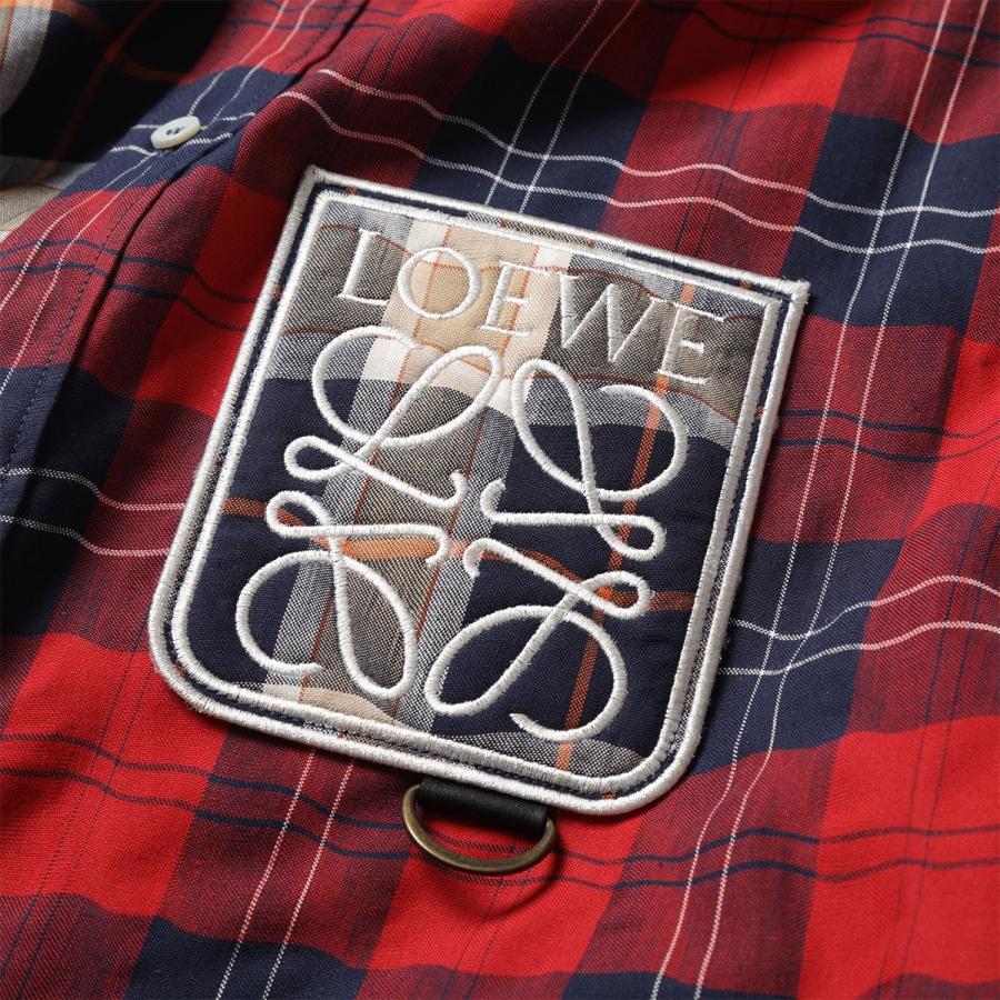 LOEWE ロエベ 長袖シャツ H526Y05W35 メンズ パッチワーク LOEWE ロエベ 長袖シャツ H526Y05W35 メンズ パッチワーク