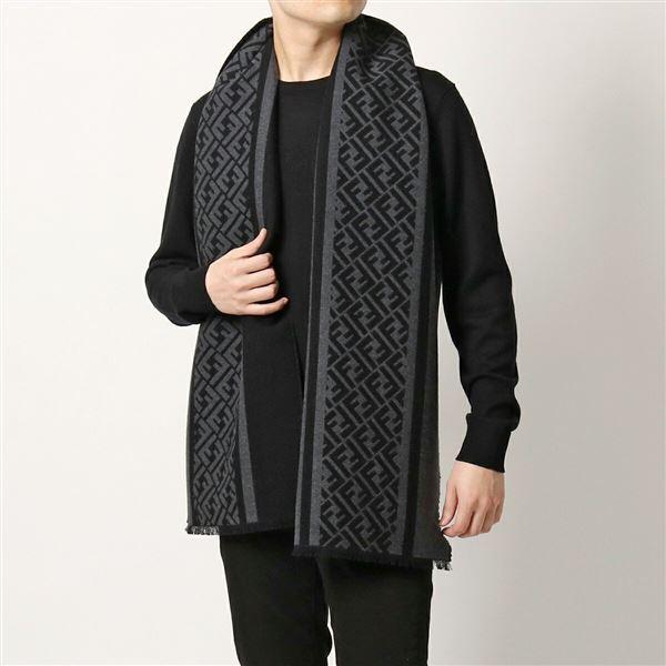 FENDI フェンディ マフラー FXS124 AH7P メンズ スカーフ FFロゴ FENDI フェンディ マフラー FXS124 AH7P メンズ スカーフ FFロゴ