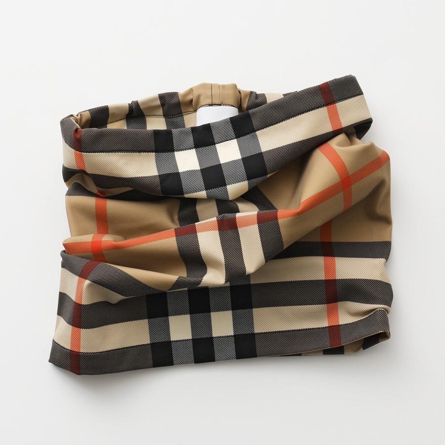 BURBERRY バーバリー スヌード CHECK PRINT SNOOD 8049644 ネックウォーマー ストレッチ ナイロン A7026 メンズ
