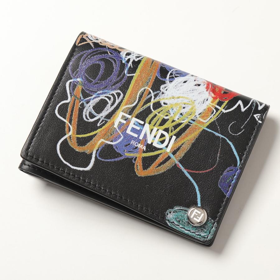 FENDI フェンディ カードケース 7M0312 AH8Q メンズ レザー フリップ