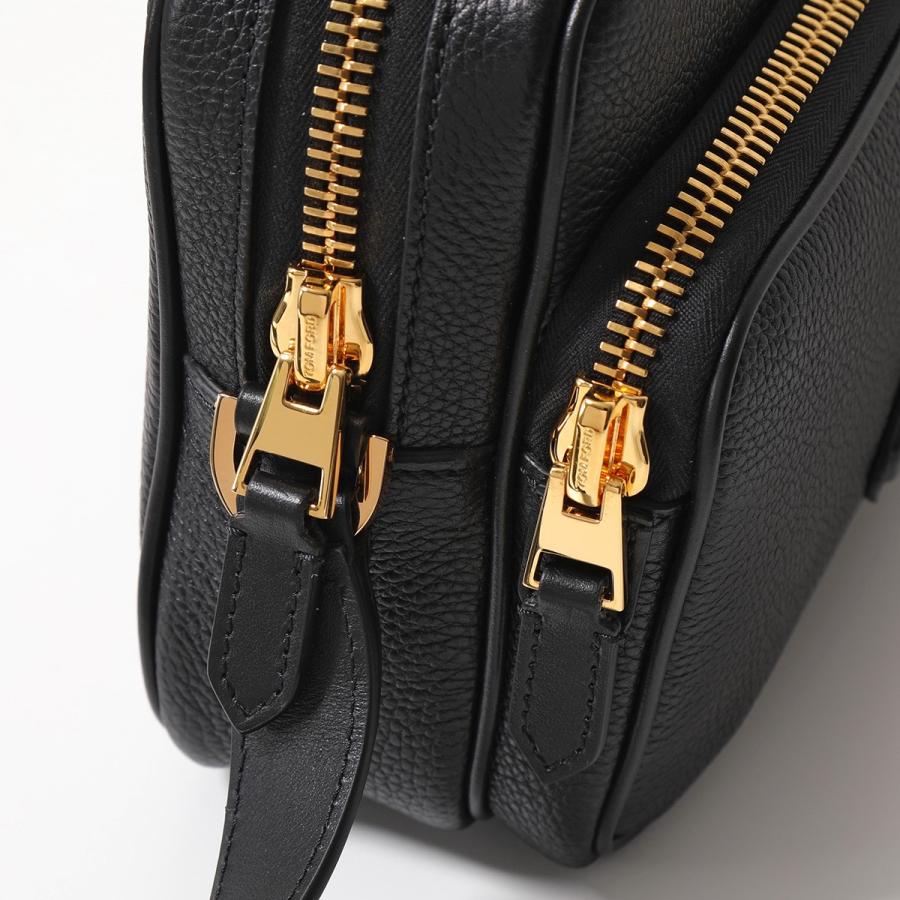 完売品】TOMFORDトムフォード レザーバッグ ポーチ ブラック×ゴールド ...