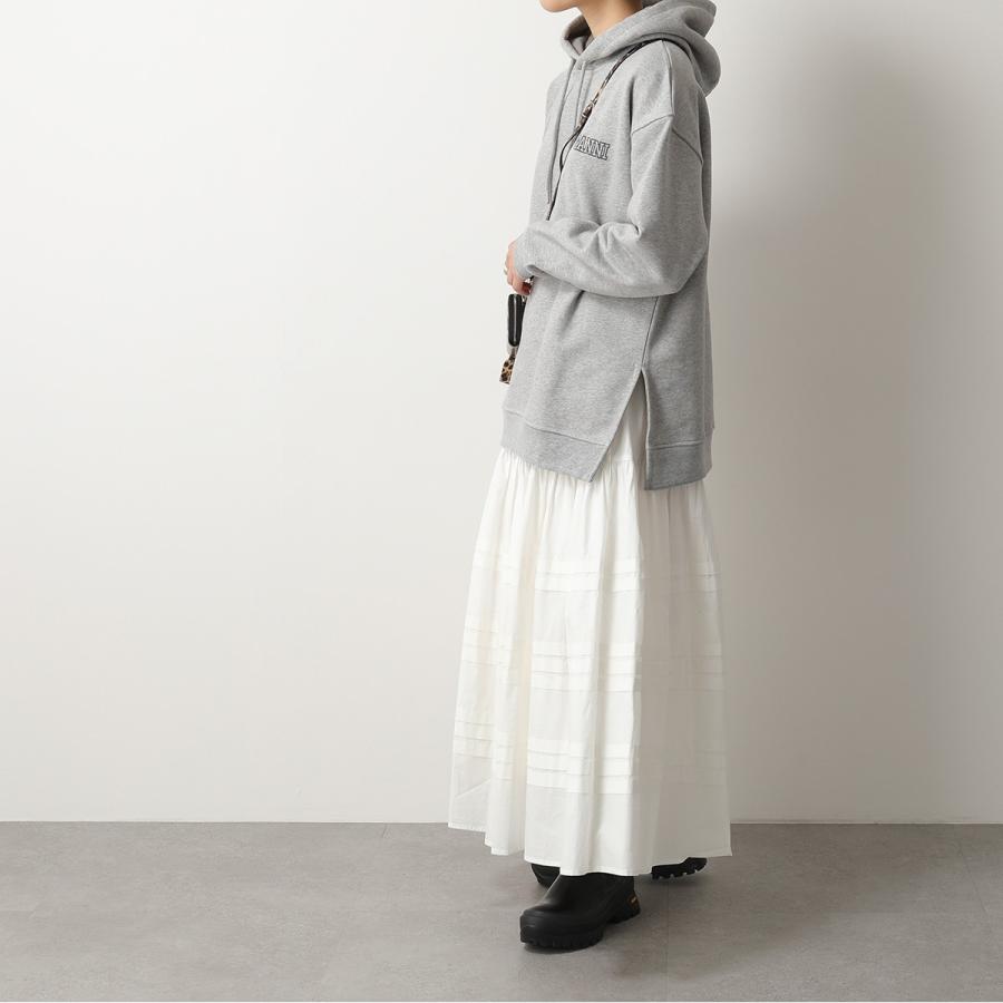 GANNI ガニー パーカー T2923 3529 レディース スウェット 裏起毛 