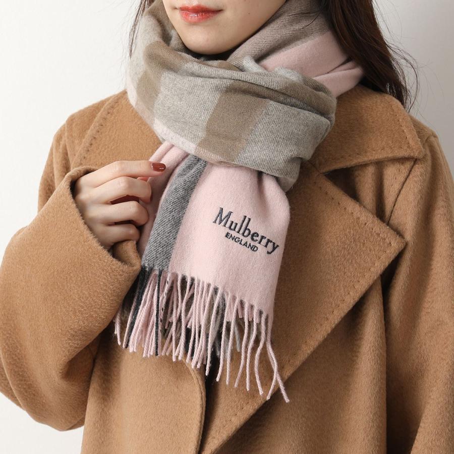 Mulberry マルベリー マフラー Large Check Lambswool VS4246  