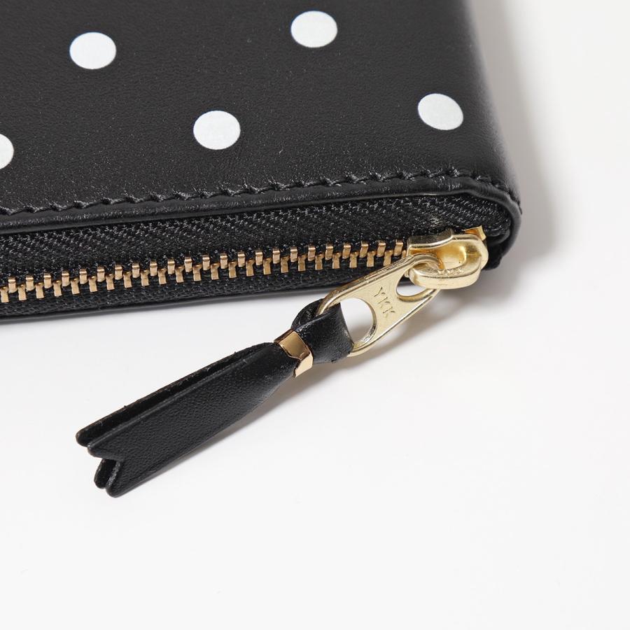 た*）様 【コムデギャルソン】 ポルカドット 二つ折りジップウォレット COMME des GARCONS（コムデギャルソン） Wallet COMME des GARCONS