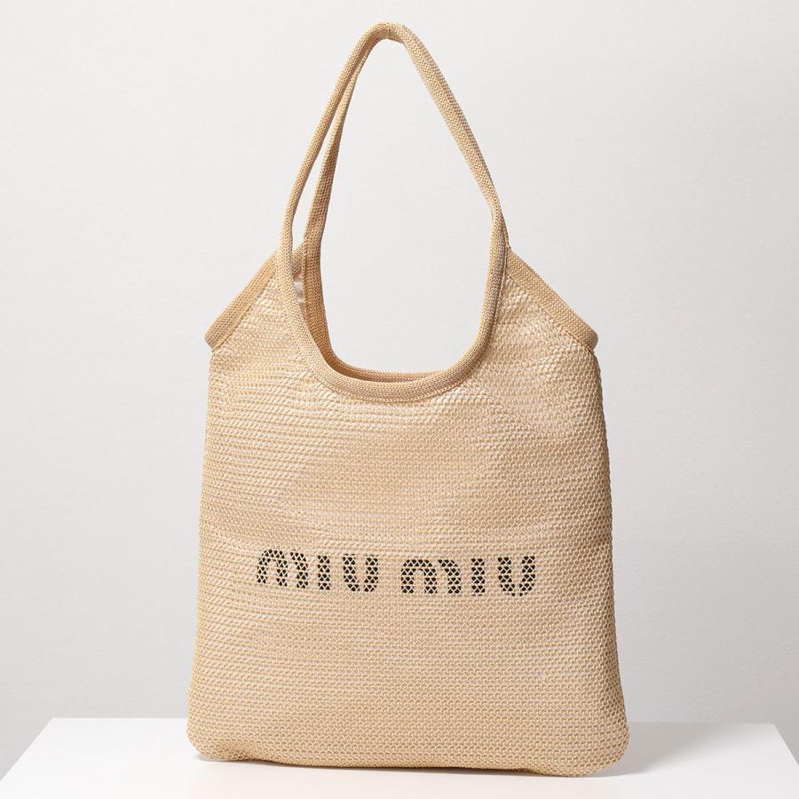 miu MIUMIU ミュウミュウ トートバッグ RAFIA LOGO ラフィア miu MIUMIU ミュウミュウ トートバッグ RAFIA LOGO ラフィア