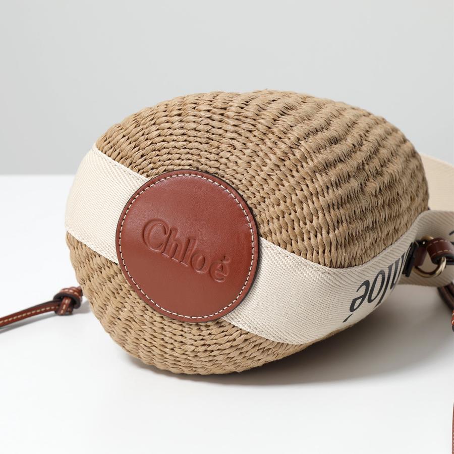 Chloe クロエ ハンドバッグ WOODY スモールバスケット SMALL BASKET CHC22SS381G55 レディース かごバッグ カゴ ショルダーバッグ 鞄 101/White｜s-musee｜07