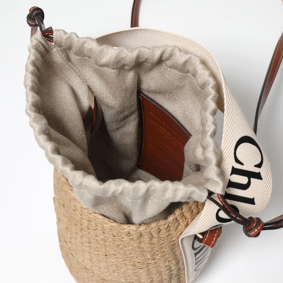 Chloe クロエ ハンドバッグ WOODY スモールバスケット SMALL BASKET CHC22SS381G55 レディース かごバッグ カゴ ショルダーバッグ 鞄 101/White｜s-musee｜08