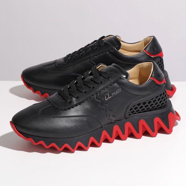 Christian Louboutin クリスチャンルブタン スニーカー Loubishark メンズ レザー ローカット シャーク ラバーソール 靴 H358 Black Loubi インポートセレクト Musee 通販 Yahoo ショッピング