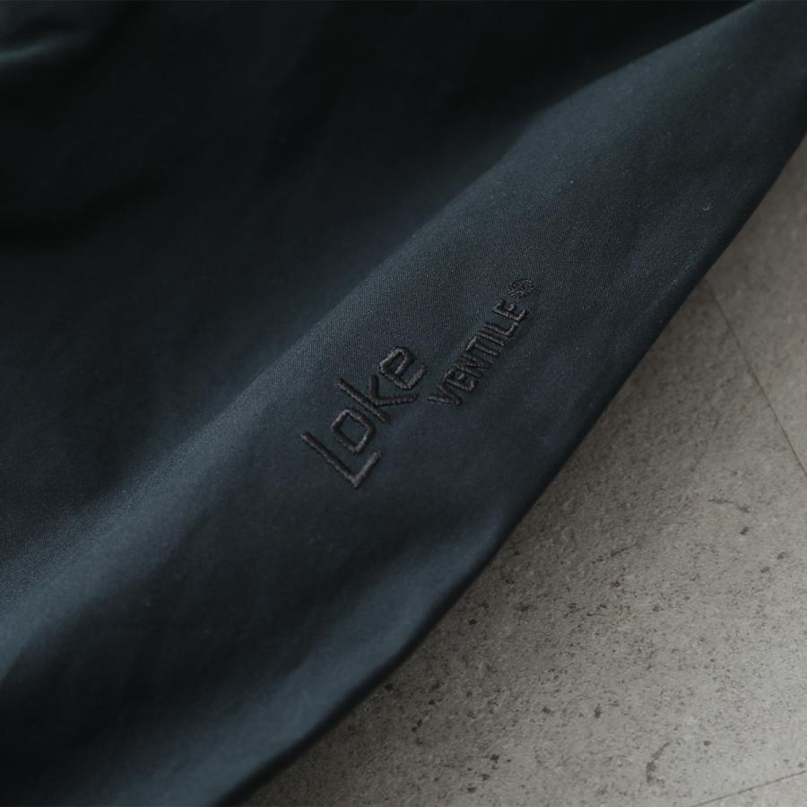 Tilak ティラック ジャケット Loke bunda Jacket ルケ メンズ フード収納 スタンドネック ブルゾン ロゴ刺繍 Ventileコットン 防風 耐久 blacknavyの画像