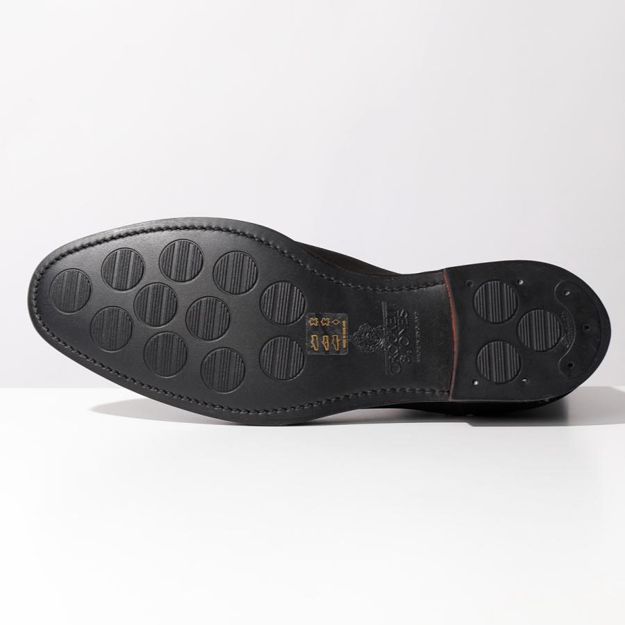 CROCKETT&JONES クロケットアンドジョーンズ チェルシーブーツ Chelsea 8 25887A S01C1 メンズ スウェード サイドゴア 靴 Blackの画像