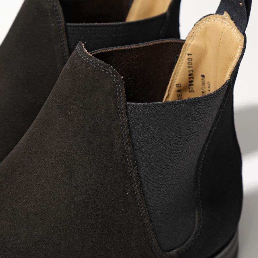 CROCKETT&JONES クロケットアンドジョーンズ チェルシーブーツ Chelsea 8 25887A S01C1 メンズ スウェード サイドゴア 靴 Blackの画像