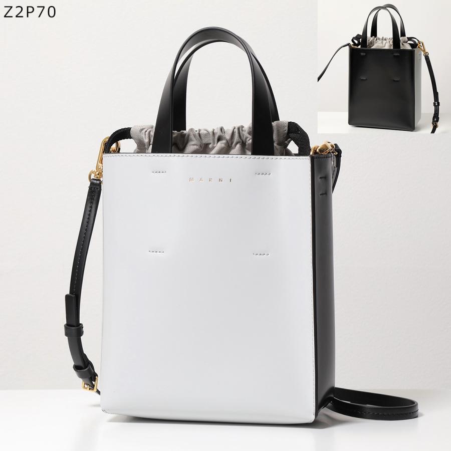 MARNI マルニ トートバッグ MUSEO ミュゼオ ミニ SHMP0039Y0 SHMP0039Y2 LV639 レディース レザー ショルダーバッグハンドバッグ 巾着付き 鞄  カラー8色｜s-musee｜10