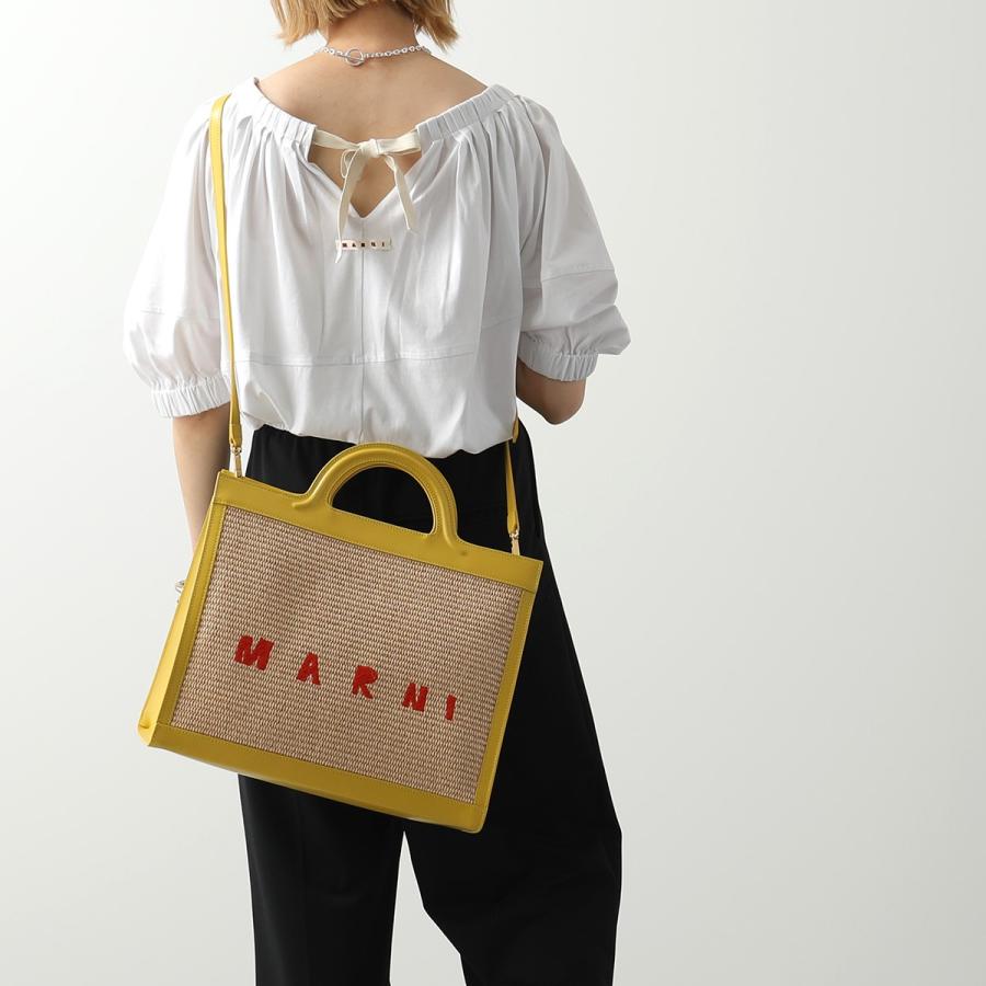 新品未使用！送料込み☆MARNI☆ラフィア製 スモールトートバッグ