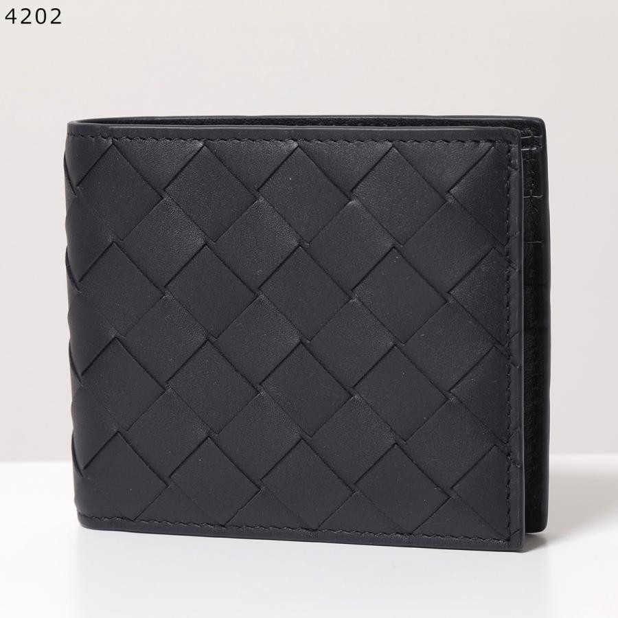 BOTTEGA VENETA ボッテガヴェネタ 二つ折り財布 605721 743211 VCPQ4 メンズ イントレチャート レザー 小銭入れなし ミニ財布 カラー8色 605721VCPQ48984の画像