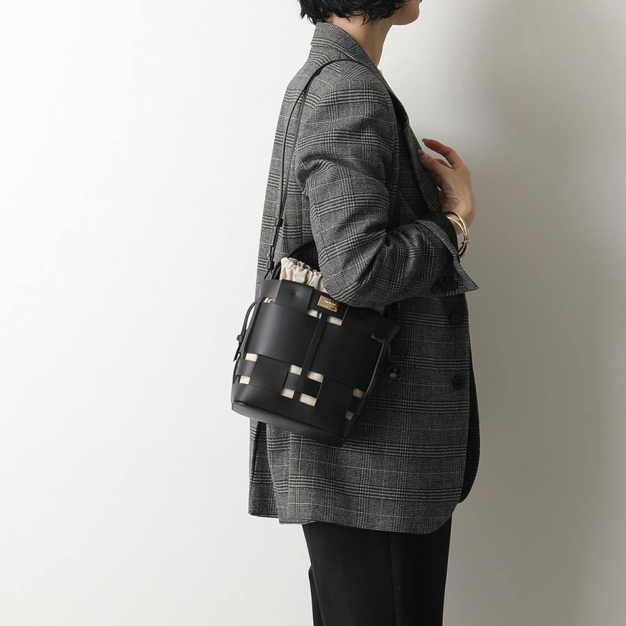 Zanchetti（ザンケッティ） ショルダーバッグ WOVEN BUCKET SMALL