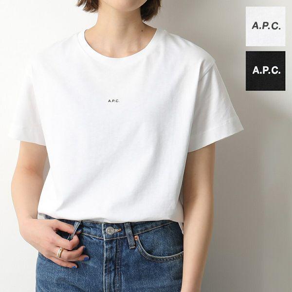 APC A.P.C. アーペーセー 半袖 Tシャツ jade COEIO F26937 レディース クルーネック カットソー ちびロゴT