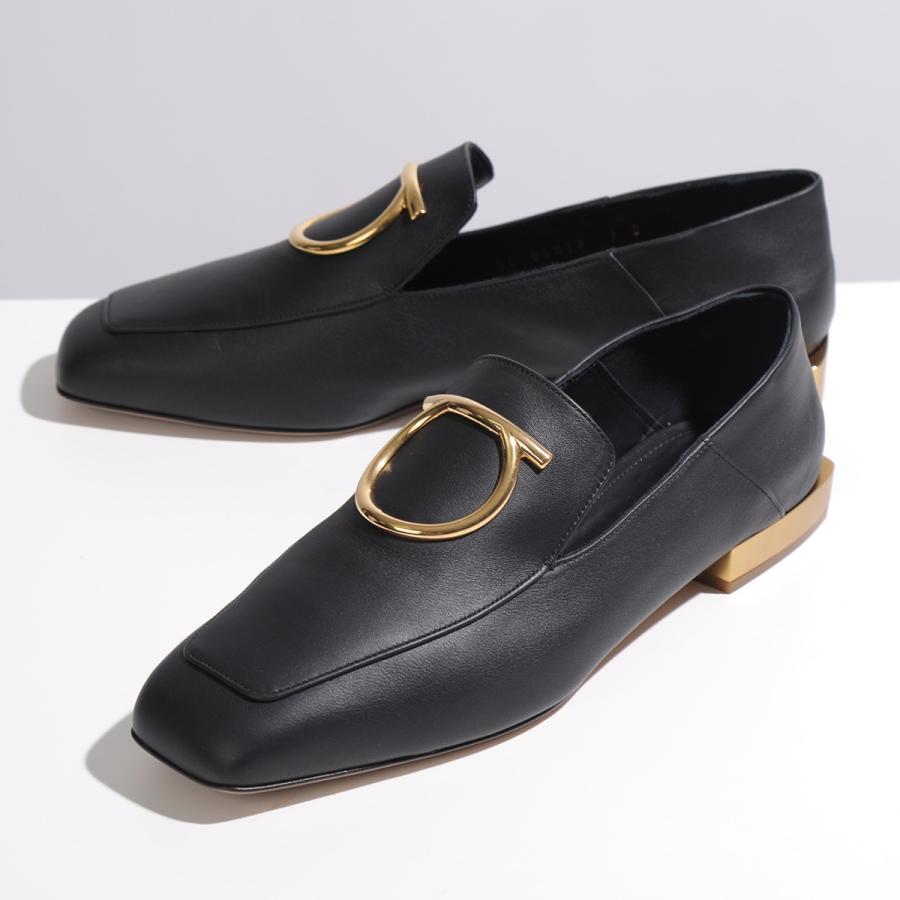 フェラガモ　Ferragamoブラック レザー パンプス　ガンチーニ FERRAGAMO（フェラガモ） ローファー LANA 693102 レディース レザー