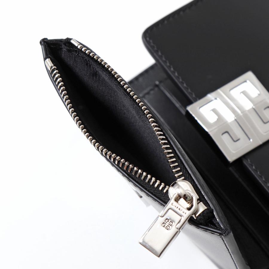 GIVENCHY(ジバンシー) 3つ折り財布美品  4G TRIFOLD WALLET BB60JCB15S 001 黒 レザー GIVENCHY - GIVENCHY(ジバンシー) 3つ折り財布美品 4G TRIFOLD WALLET