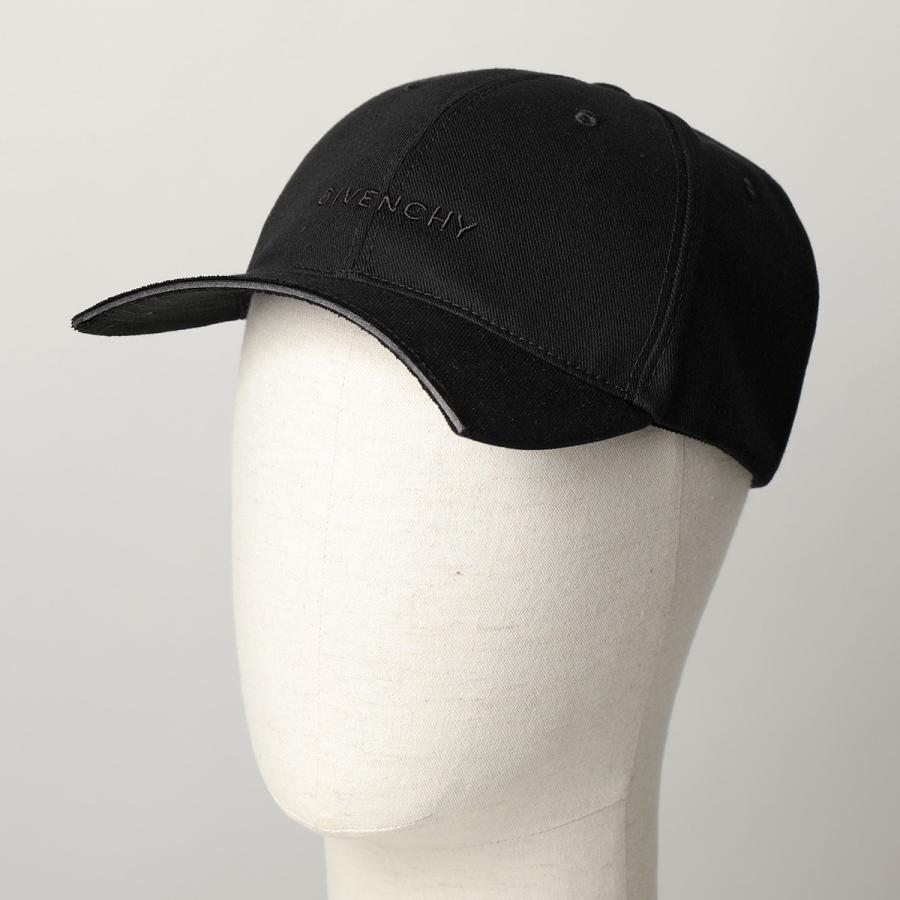 GIVENCHY ジバンシィ ベースボールキャップ CHOP CURVED CAP LOGO BPZ04LP0HK メンズ サージ カット 4G  ロゴ刺繍 帽子 001/BLACK