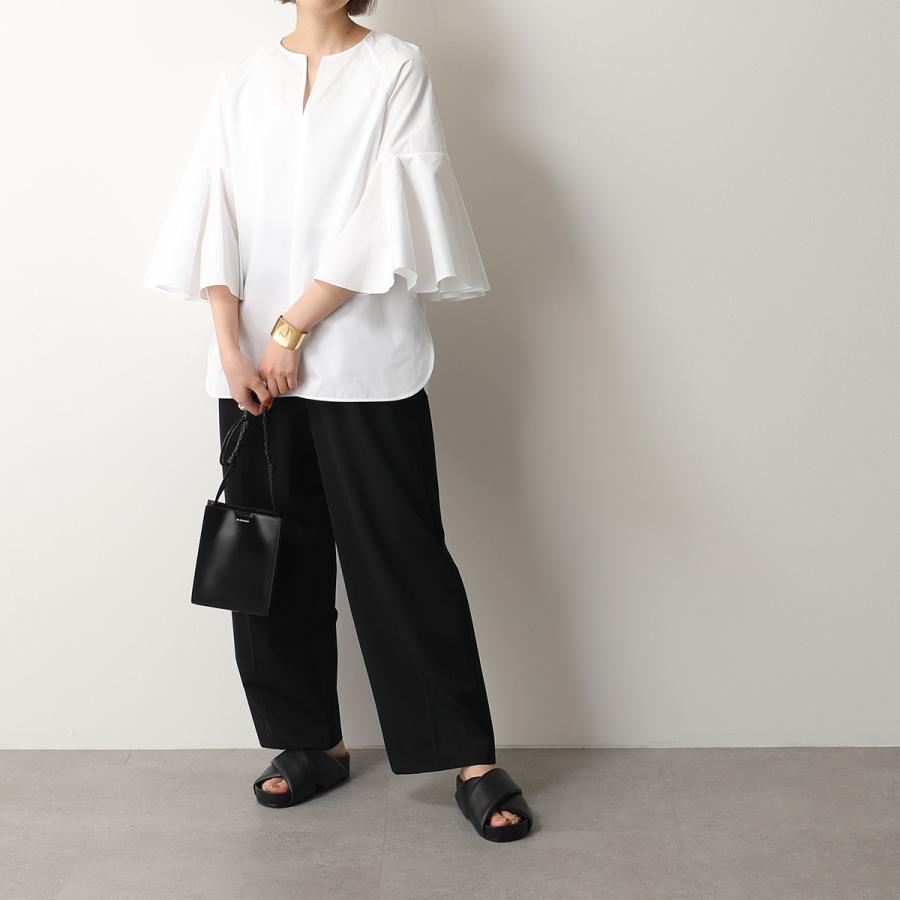 JIL SANDER ジルサンダー サンダル J15WP0043 P5810 レディース クロスストラップ スライドサンダル レザー 靴 靴 001｜s-musee｜05