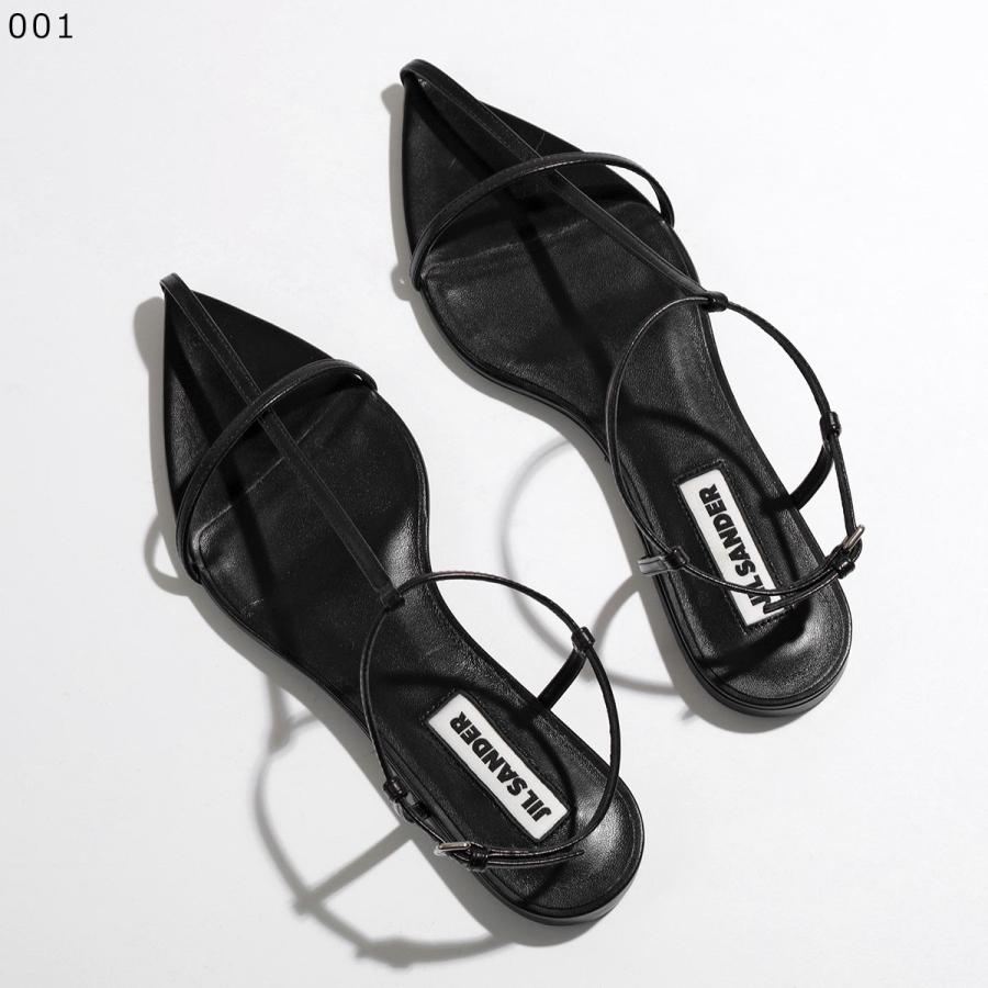 JIL SANDER ジルサンダー フラットサンダル J15WP0081 P6521 TRIPON レディース ポインテッドトゥ ストラップ ケージサンダル レザー 靴  カラー4色｜s-musee｜04