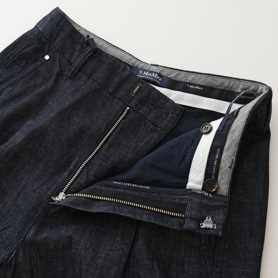 S MaxMara エスマックスマーラ　デニムパンツ　ネイビー　サイズ38 S MaxMara エスマックスマーラ デニムパンツ ネイビー サイズ38