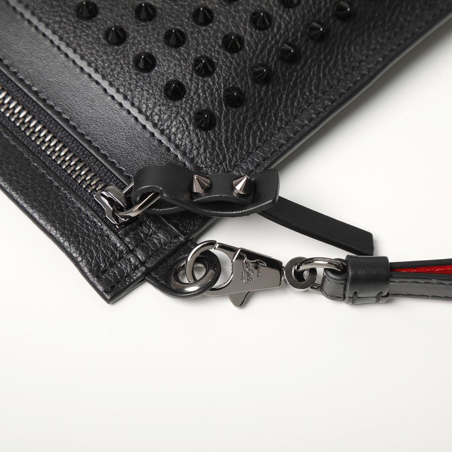 Christian Louboutin クリスチャンルブタン クラッチバッグ Citypouch シティポーチ 1225143 メンズ リストレット付き レザー 鞄 CM53/BLACK-BLACK｜s-musee｜07