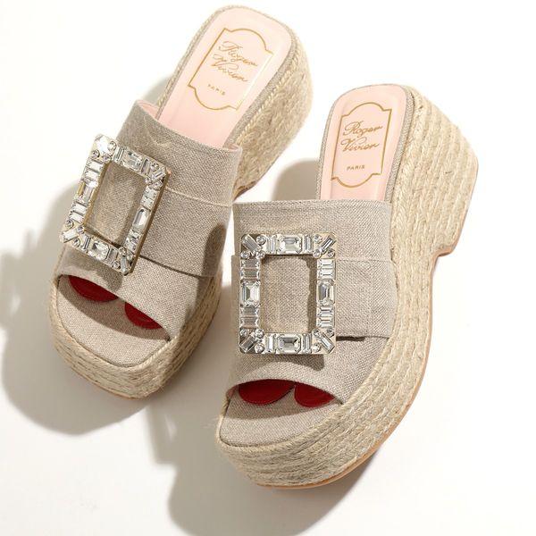 Roger Vivier ROGER VIVIER ロジェヴィヴィエ サンダル STRASS BUCKLE 
