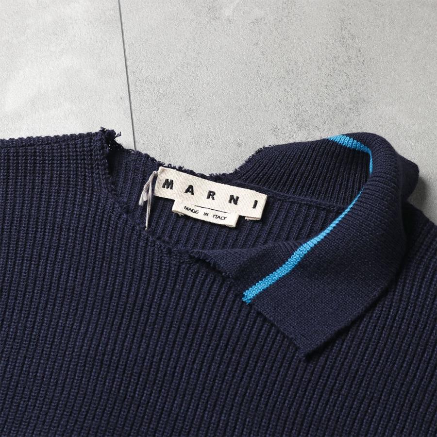 MARNI マルニ ニット GCMG0246Q0 UFC316 メンズ ダメージ加工 MARNI マルニ ニット GCMG0246Q0 UFC316 メンズ ダメージ加工
