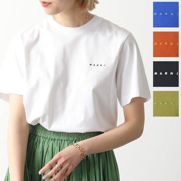 MARNI マルニ Tシャツ HUMU0170X1 UTCZ57 レディース コットン ちびロゴT 刺繍 クルーネック 半袖 カラー5色  :340302116:インポートセレクト musee - 通販 - Yahoo!ショッピング