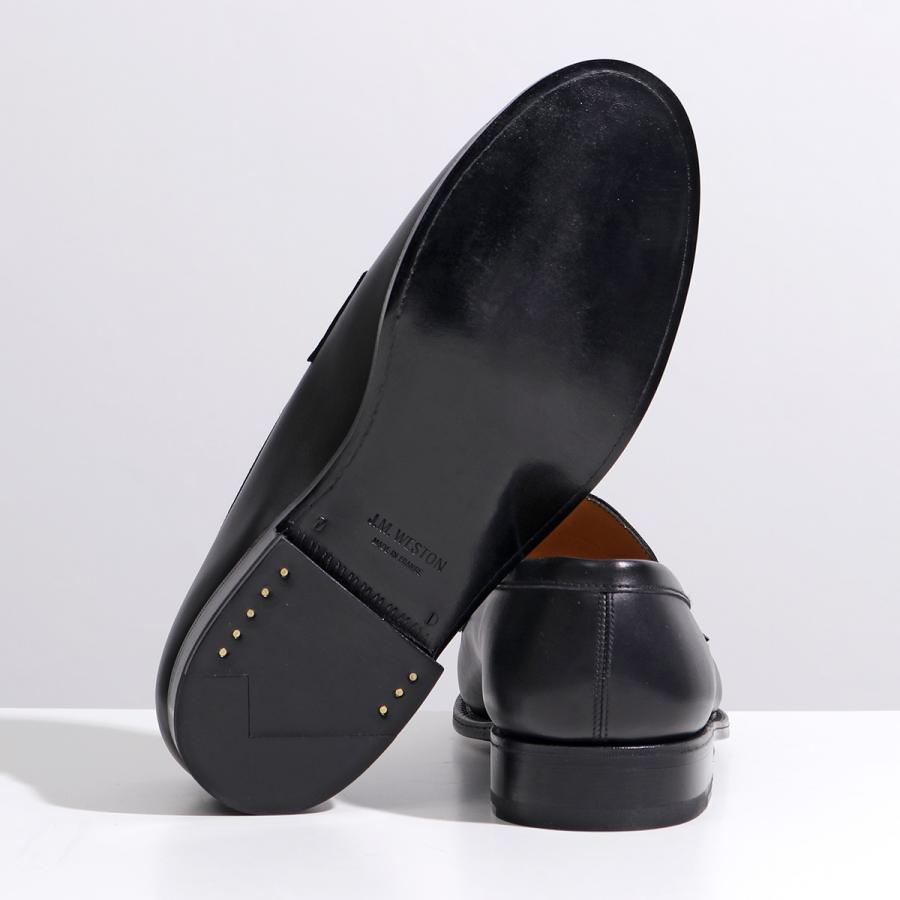 J.M. WESTON ジェイエムウエストン シグニチャー ローファー Signature Loafer #180 11411011801F メンズ レザー シューズ 革靴 コイン Black Boxcalfの画像