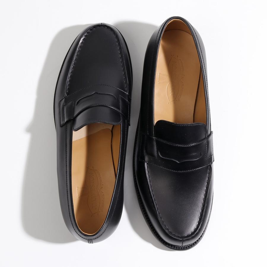 J.M. WESTON ジェイエムウエストン シグニチャー ローファー Signature Loafer #180 11411011801F メンズ レザー シューズ 革靴 コイン Black Boxcalfの画像