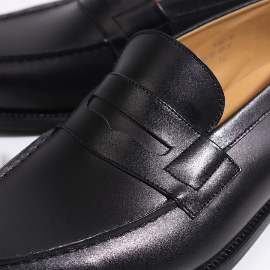 J.M. WESTON ジェイエムウエストン シグニチャー ローファー Signature Loafer #180 11411011801F メンズ レザー シューズ 革靴 コイン Black Boxcalfの画像