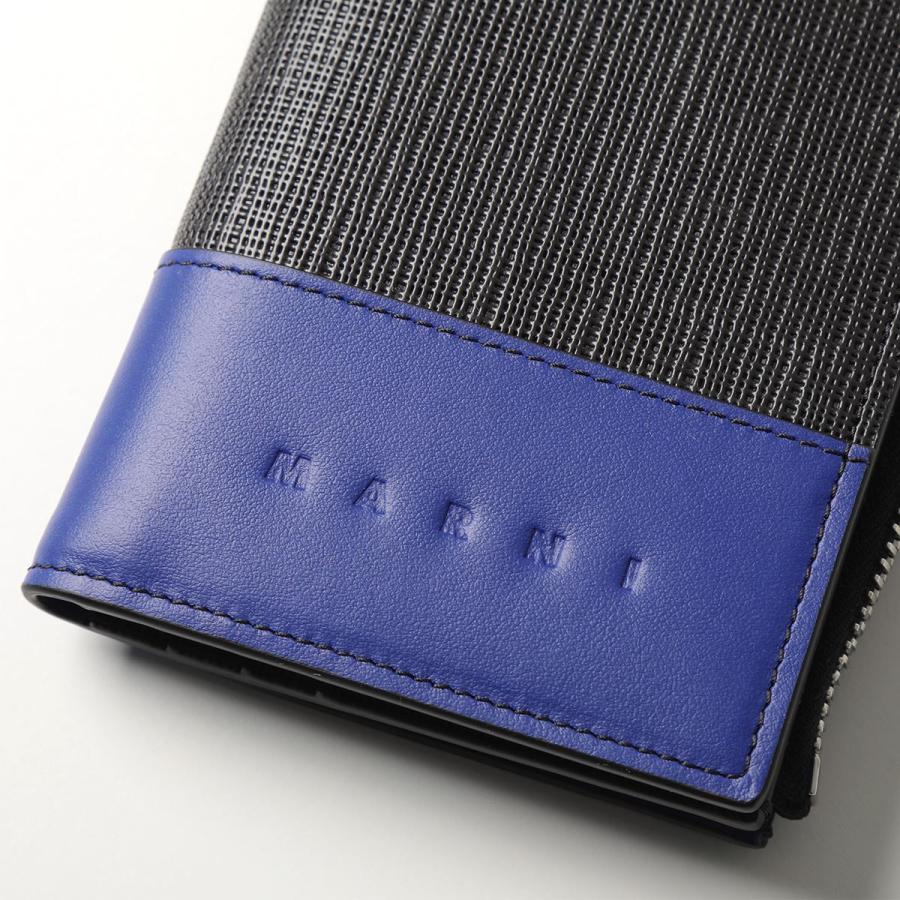 MARNI マルニ 二つ折り財布 PFMI0032Q0 P3727 メンズ バイカラー 
