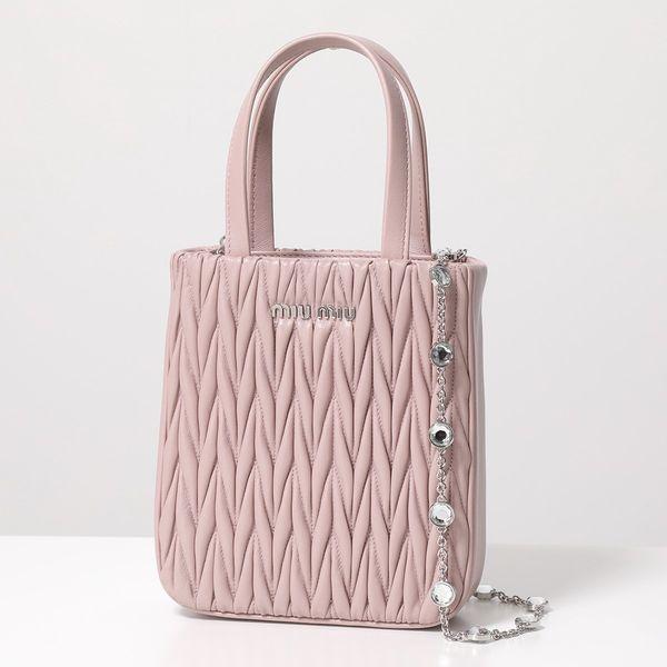 miu MIUMIU ミュウミュウ ハンドバッグ MATELASSE マテラッセ 5BA220 