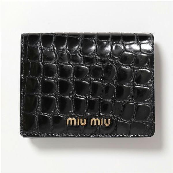 miu MIUMIU ミュウミュウ 二つ折り財布 5MV204 2DQ8 レディース miu MIUMIU ミュウミュウ 二つ折り財布 5MV204 2DQ8 レディース