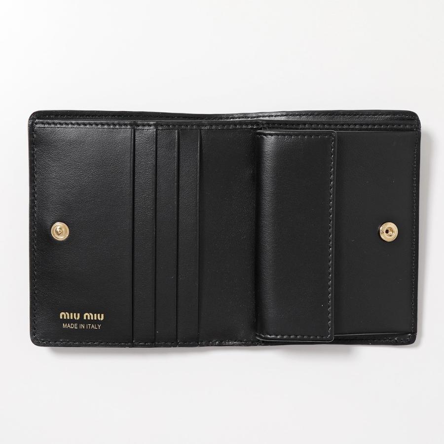 miu MIUMIU ミュウミュウ 二つ折り財布 5MV204 2DQ8 レディース miu MIUMIU ミュウミュウ 二つ折り財布 5MV204 2DQ8 レディース