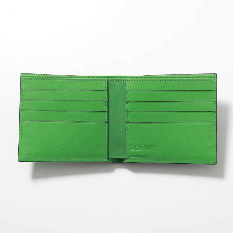 LOEWE セール★ C314302X01 LOEWE ロエベ 二つ折り財布 C314302X01 メンズ レザー 切替 ロゴ