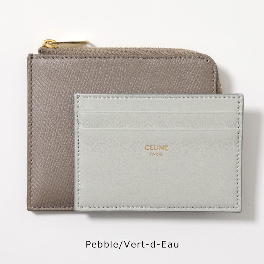 CELINE セリーヌ ミニ財布 Zipped Purse remov.card 10D883CIW レディース カードケース レザー コインケース  カードホルダー カラー3色