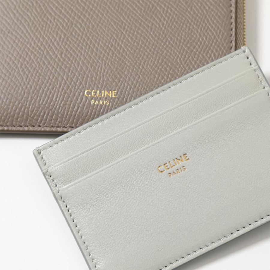 CELINE セリーヌ ミニ財布 Zipped Purse remov.card DCIW レディース カードケース レザー コインケース  カードホルダー カラー3色