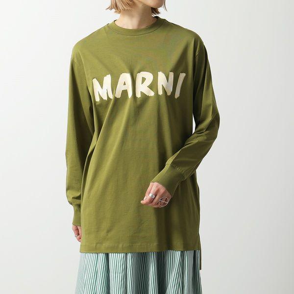 Marni 極美品 ロゴプリント オーバーサイズ 長袖Tシャツ 38 - library 