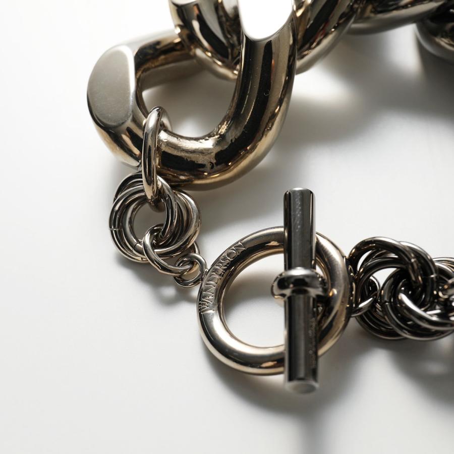 JW ANDERSON ジェイダブリューアンダーソン ブレスレット OVERSIZED CHAIN JY0124 OT0028 レディース チェーン  アクセサリー 921/SILVER-TONE-GUNMETAL