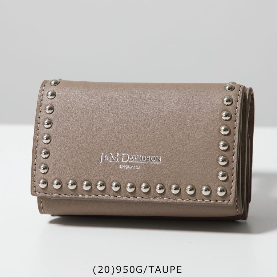 J&M Davidson DAVIDSON 三つ折り財布 FOLD WALLET WITH STUDS J&M Davidson DAVIDSON 三つ折り財布 FOLD WALLET WITH STUDS