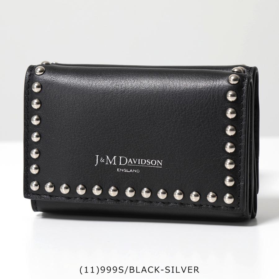 J&M Davidson DAVIDSON 三つ折り財布 FOLD WALLET WITH STUDS J&M Davidson DAVIDSON 三つ折り財布 FOLD WALLET WITH STUDS